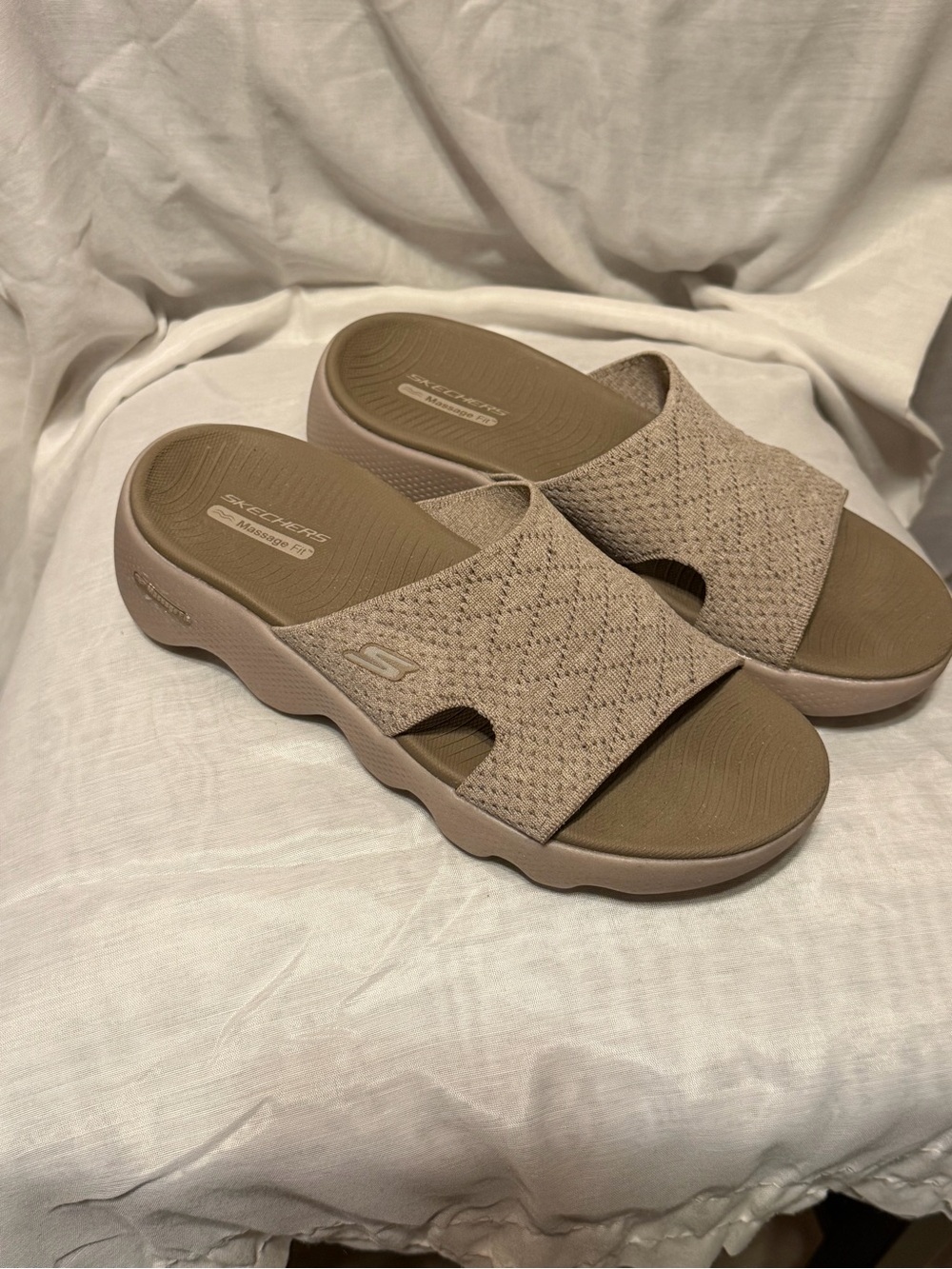 Skechers Women's Taupe GO Walk Flex slip-ins - Picture 6 of 6